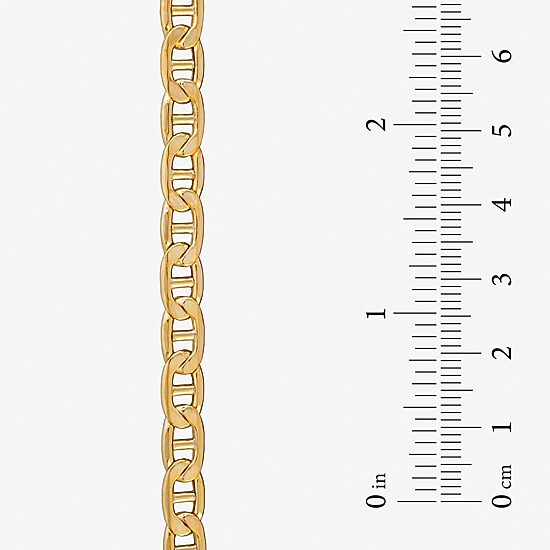 Made in Italy Unisex Adult 14K Gold 22 Inch Mariner Chain Necklace