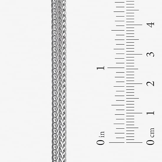 Made in Italy Unisex Adult Sterling Silver 8 1/2 Inch Solid Link Chain Bracelet