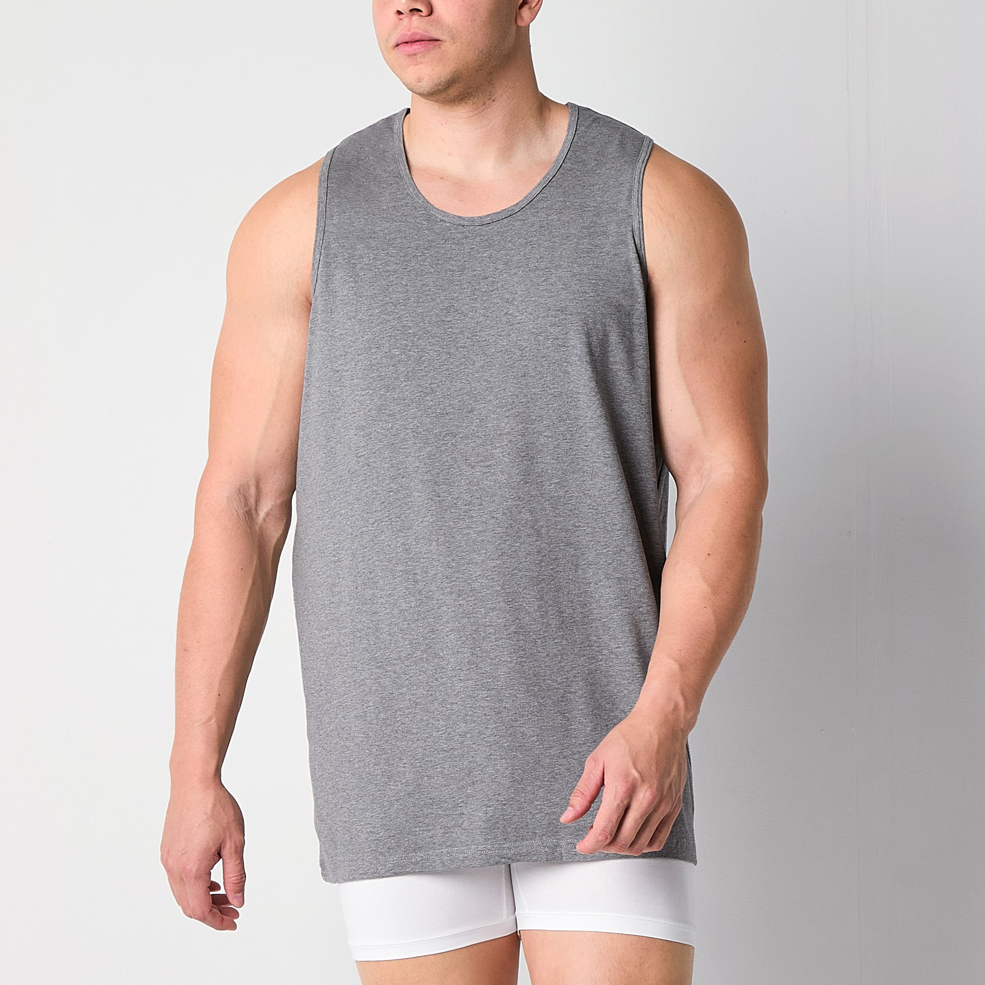 Shaquille O'Neal XLG™ Activated Cooling Mens Round Neck Sleeveless 3 Pack Big Tank