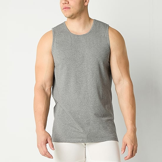 Shaquille O'Neal XLG™ Activated Cooling Mens Crew Neck Sleeveless 3 Pack Tall Tank