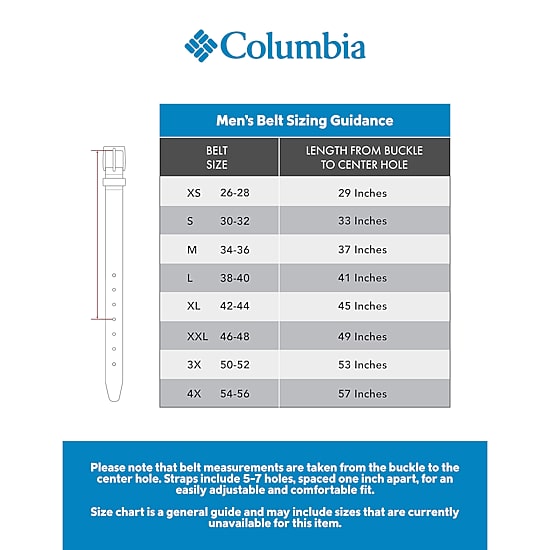 Columbia Double Keeper Mens Belt