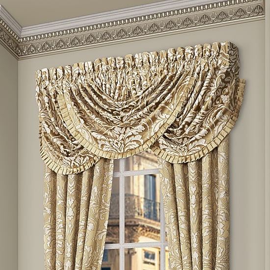 Queen Street Augustina Rod Pocket Waterfall Valance