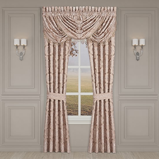 Queen Street Rosalita Rod Pocket Energy Saving Light-Filtering Set of 2 Curtain Panel