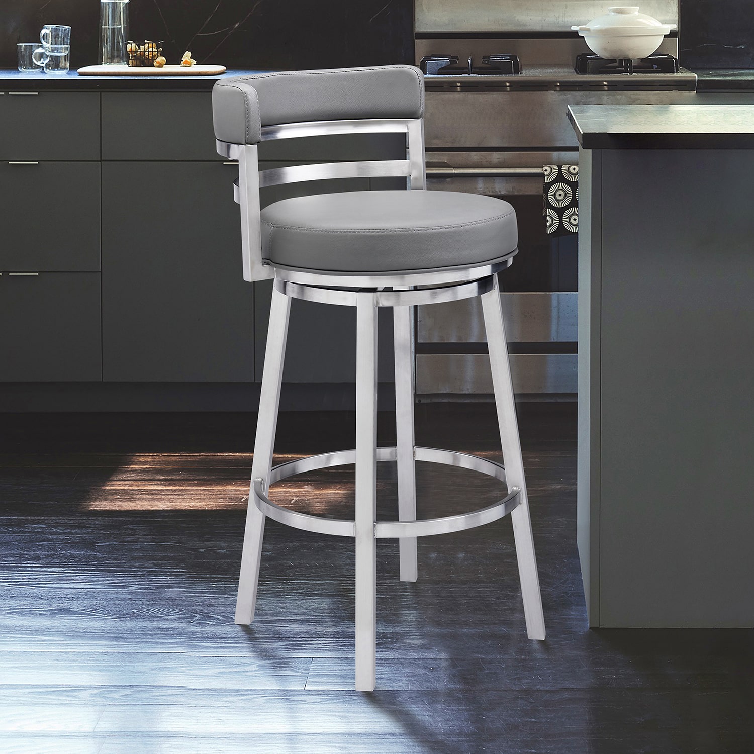 Madrid Counter Height Swivel Bar Stool