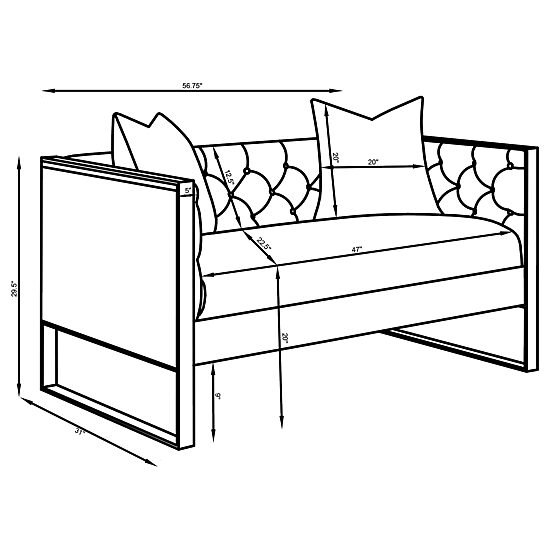 Eastbrook Track-Arm Loveseat