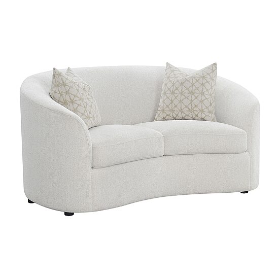Rainn Pad-Arm Upholstered Loveseat