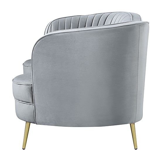 Sophia Curved Slope-Arm Upholstered Loveseat