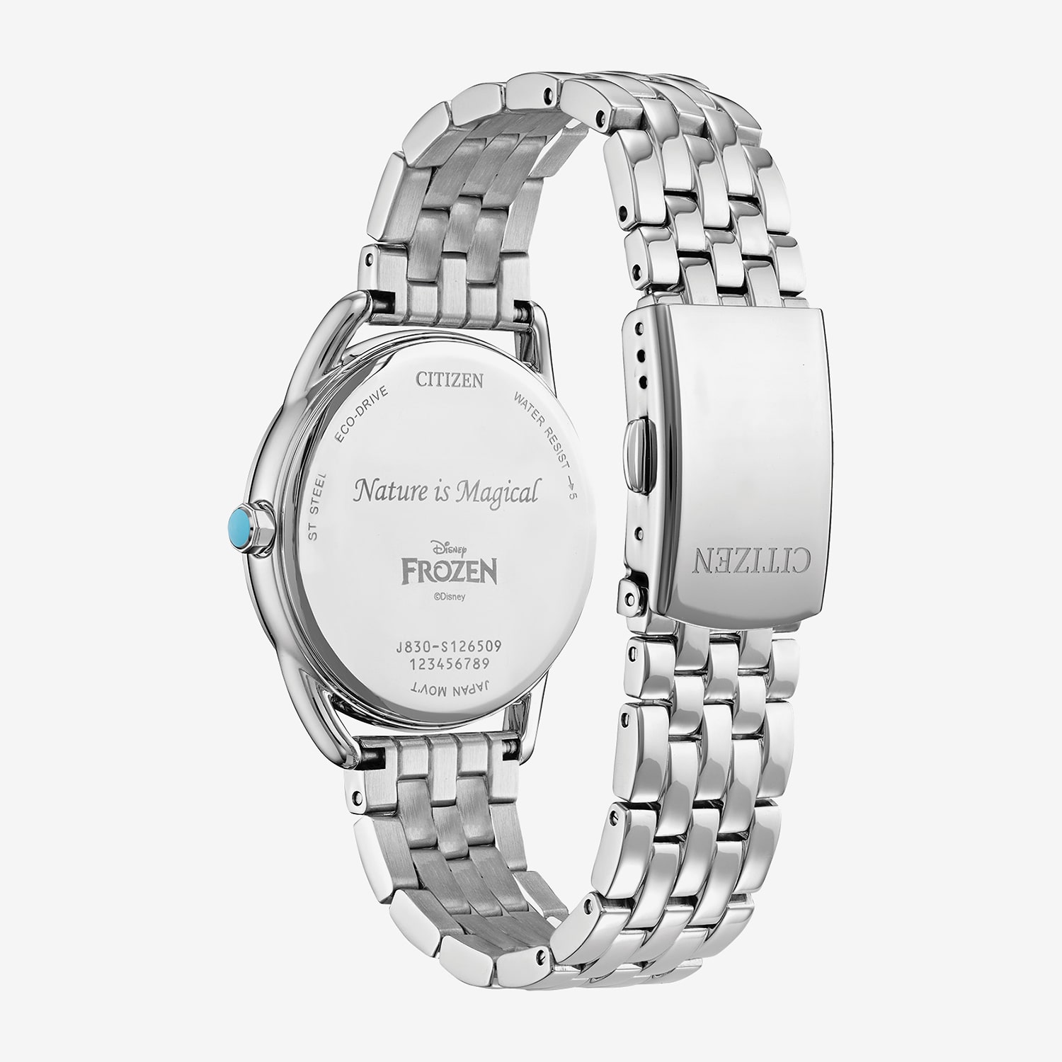 Citizen Princess Frozen Womens Silver Tone Stainless Steel 2-pc. Watch Boxed Set Fe7091-61w