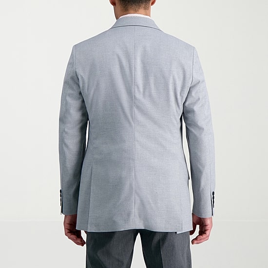 Haggar JMH Tailored Mini Dobby Mens Stretch Fabric Modern Fit Sport Coat