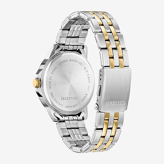 Citizen Quartz Mens Two Tone Stainless Steel Bracelet Watch Bf2018-52a