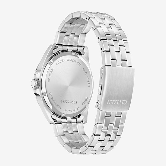 Citizen Quartz Mens Silver Tone Stainless Steel Bracelet Watch Bi5051-51a