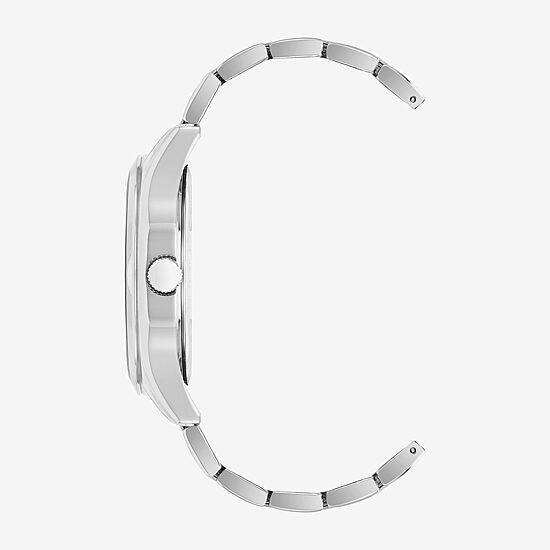 Armitron Mens Silver Tone Stainless Steel Bracelet Watch 20-5634gysv