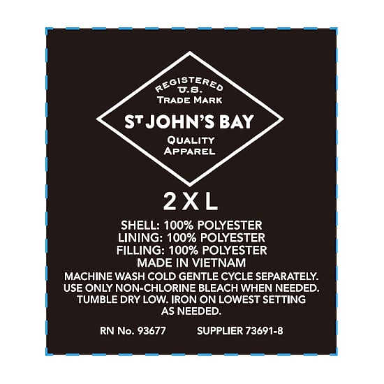 St. John's Bay Mens Midweight Big and Tall Jacket
