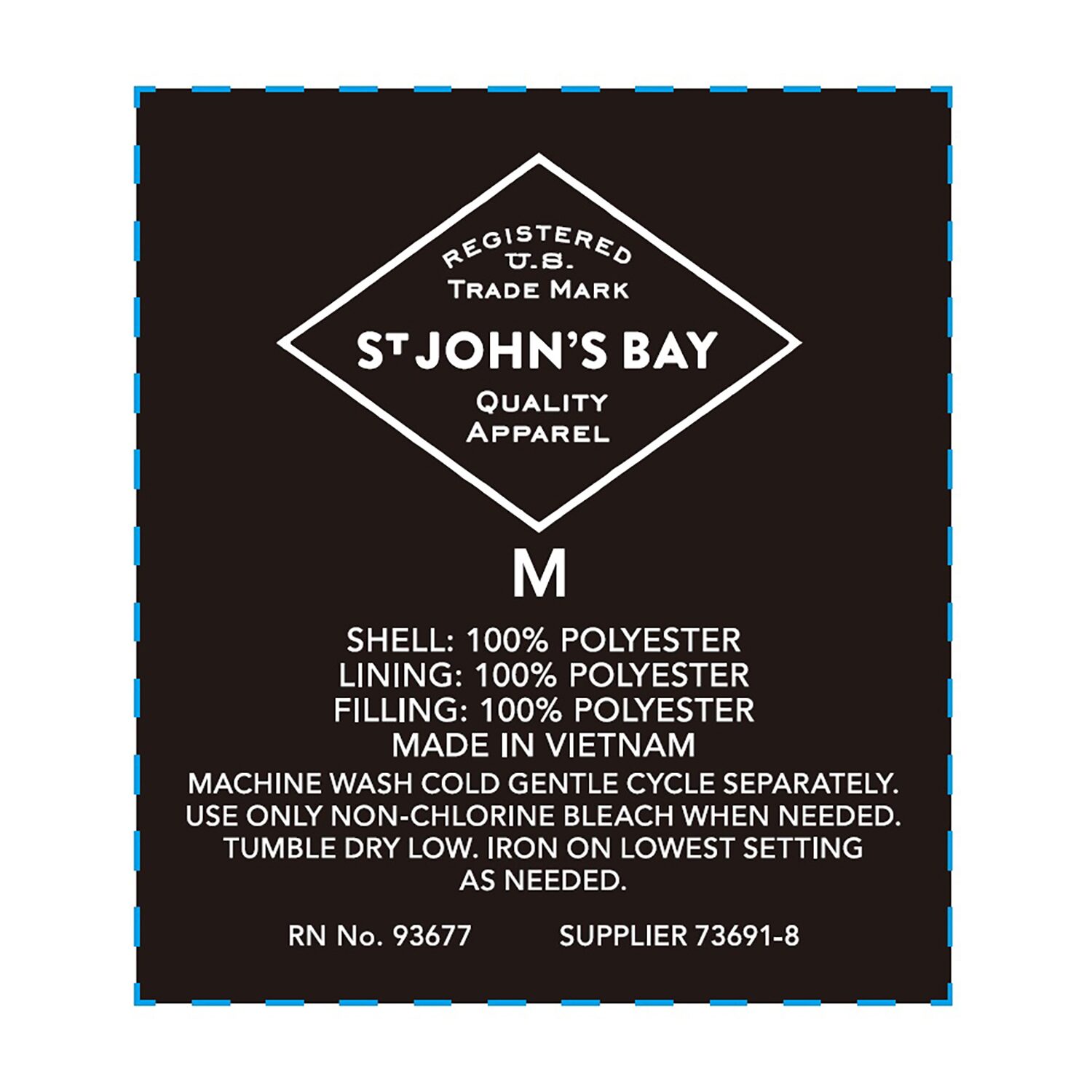 St. John's Bay Mens Packable Midweight Puffer Vest