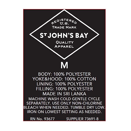 St. John's Bay Mens Heavyweight Jacket