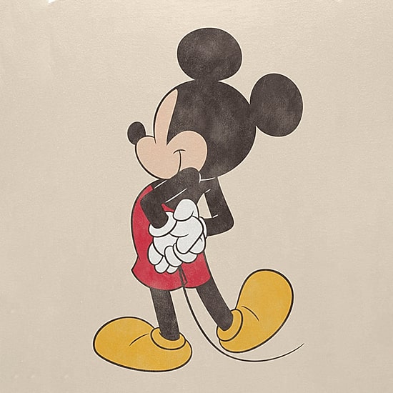 Mens Short Sleeve Mickey Mouse Graphic T-Shirt