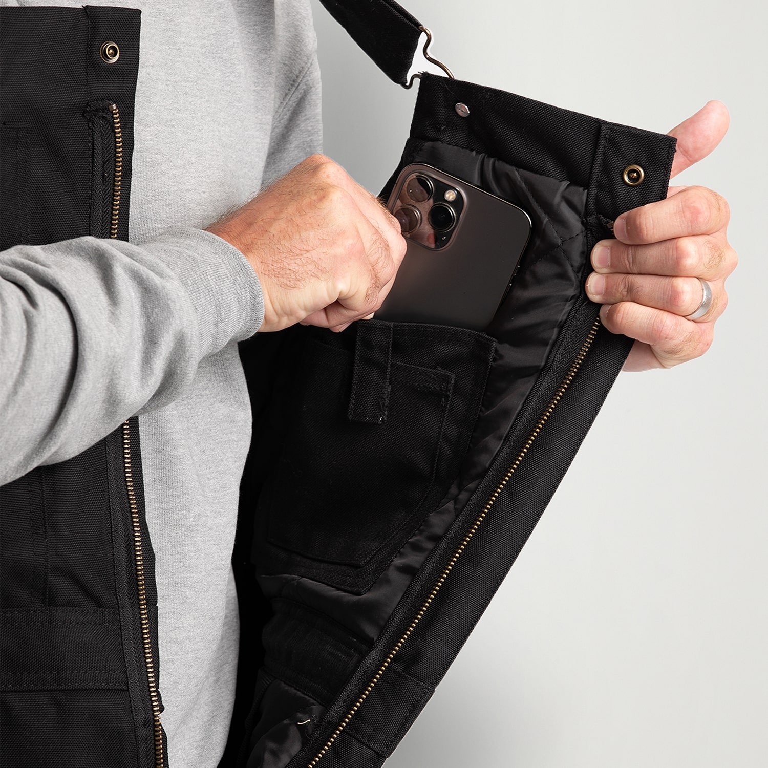 Berne Icecap Insulated Bib Short Mens Workwear Overall