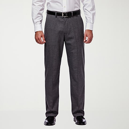 Haggar JMH Premium Stretch Mens Classic Fit Flat Front Suit Pant