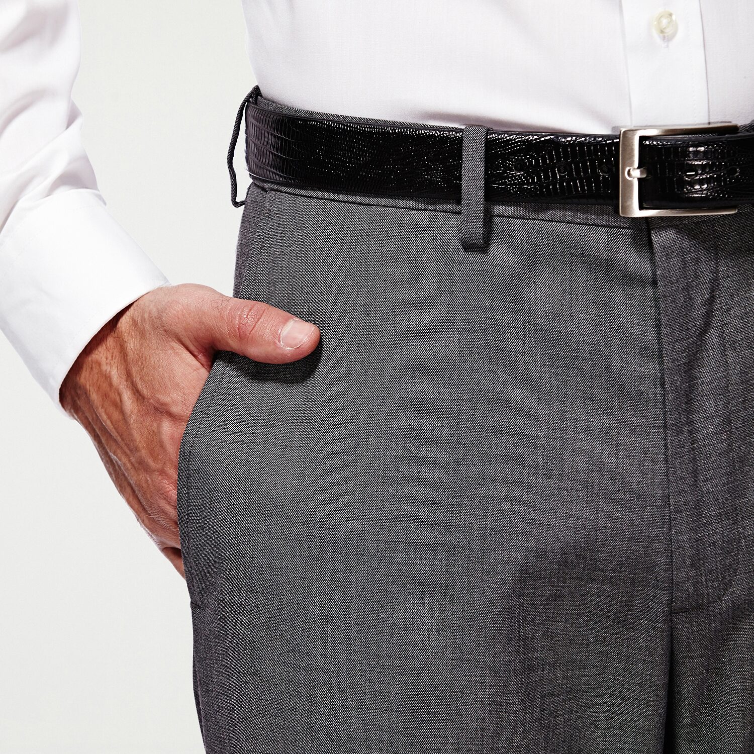 Haggar JMH Premium Stretch Mens Classic Fit Flat Front Suit Pant
