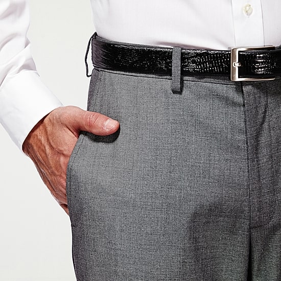 Haggar JMH Premium Stretch Mens Classic Fit Flat Front Suit Pant