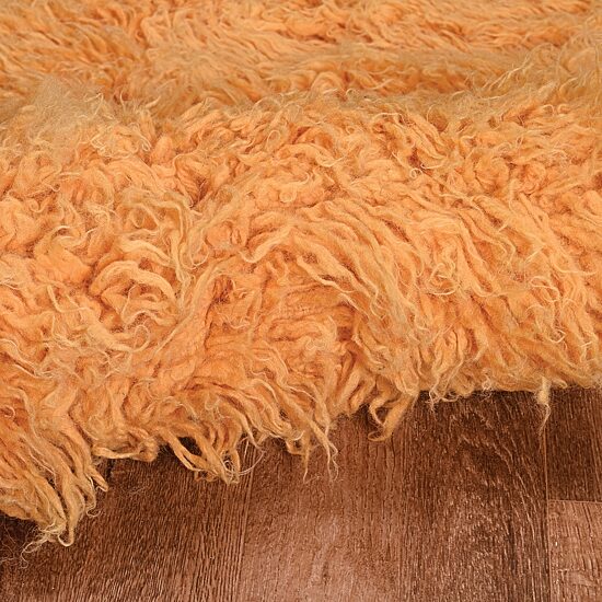 Linon Flokati Solid Woven Rectangular Area Rug