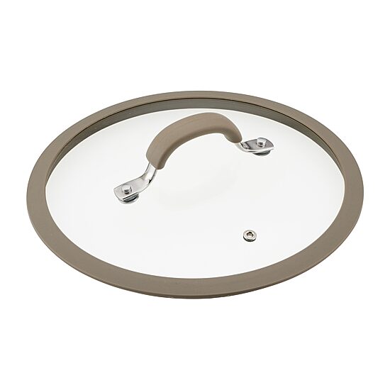 Rachael Ray Cook + Create 10" Silicone-Rimmed Glass Lid