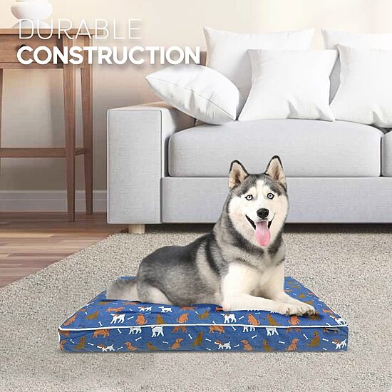 Precious Tails 40" Blue Orthopedic Pet Bed