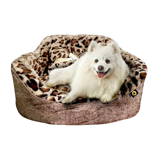 Precious Tails Taupe Leopard Pet Bed