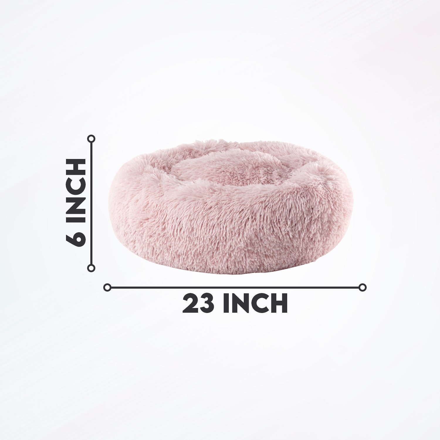Precious Tails 24" Pink Donut Pet Bed