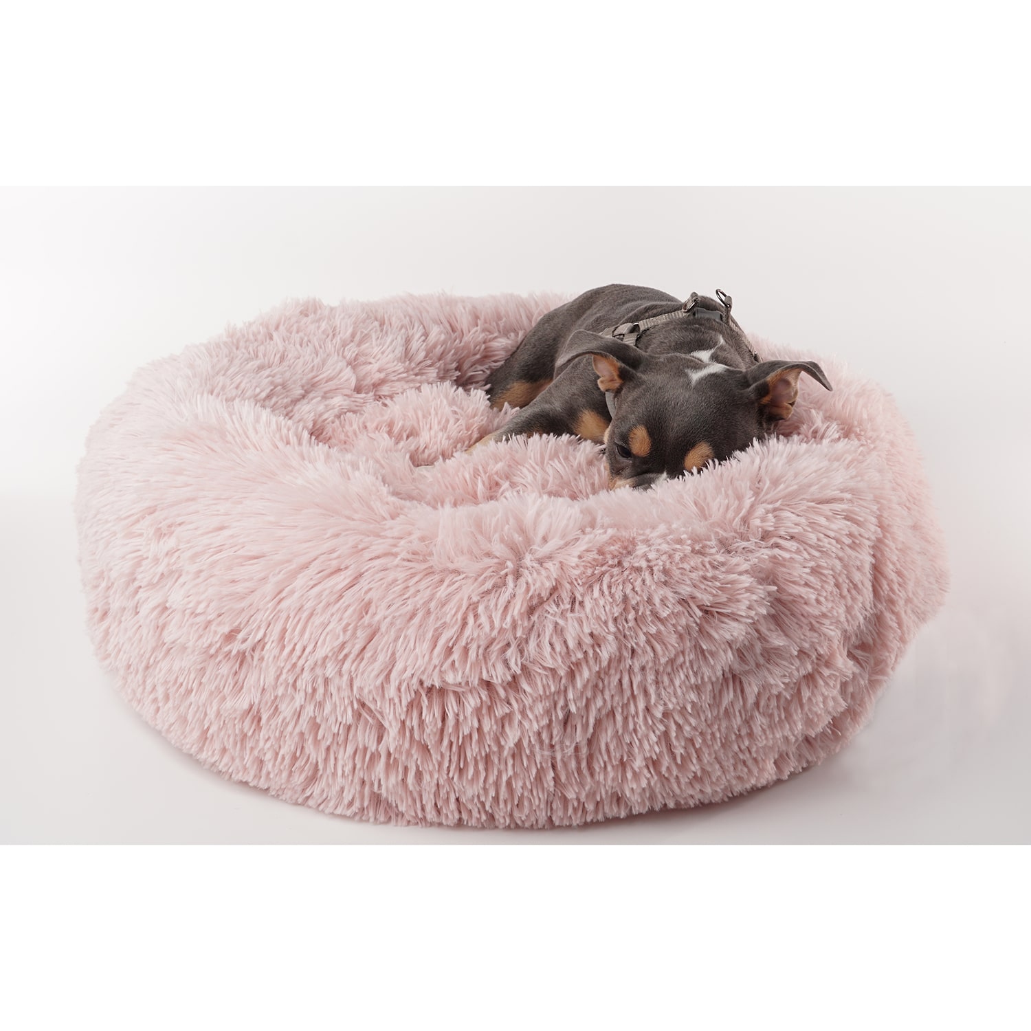 Precious Tails 24" Pink Donut Pet Bed