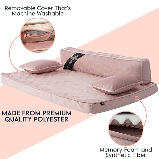 Precious Tails 30" Mocha Orthopedic Pet Bed