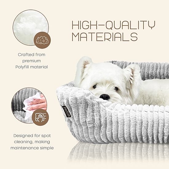 Precious Tails 26" Charcoal Cuddler Pet Bed