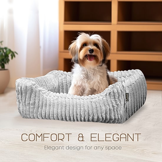 Precious Tails 26" Charcoal Cuddler Pet Bed