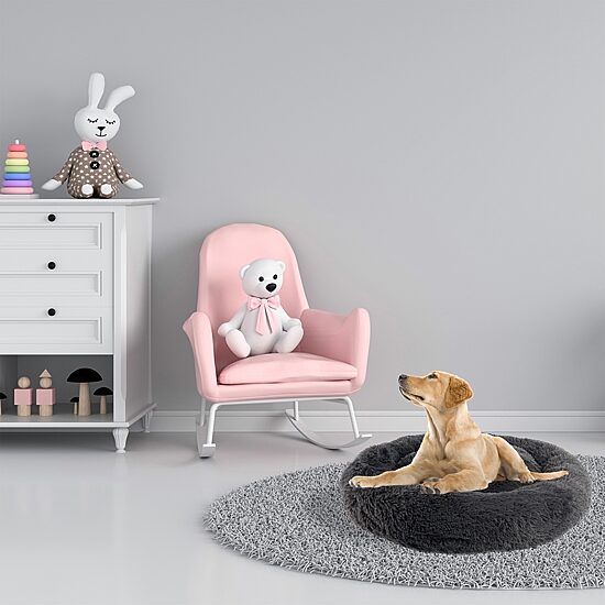 Precious Tails 28" Charcoal Donut Pet Bed