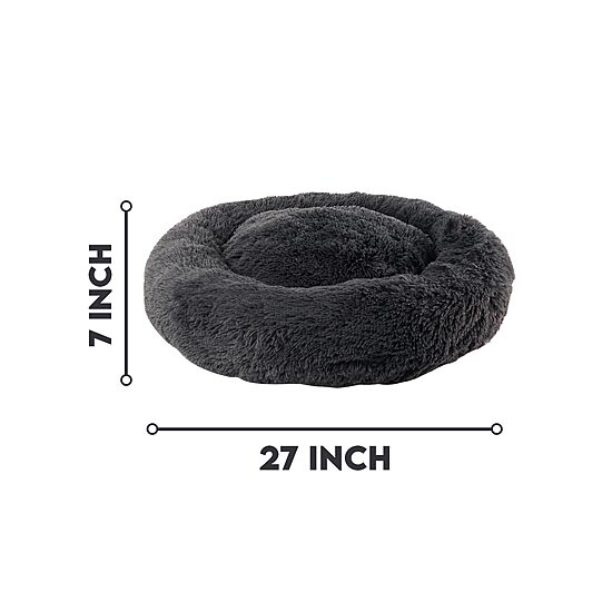 Precious Tails 28" Charcoal Donut Pet Bed