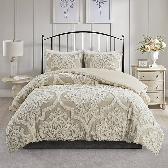 Madison Park Aeriela 3-Pc. Chenille Duvet Cover Set