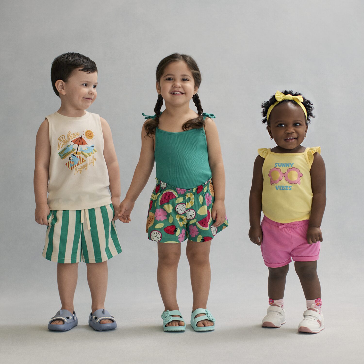 Okie Dokie Toddler & Little Girls Straight Neck Sleeveless Tank Top