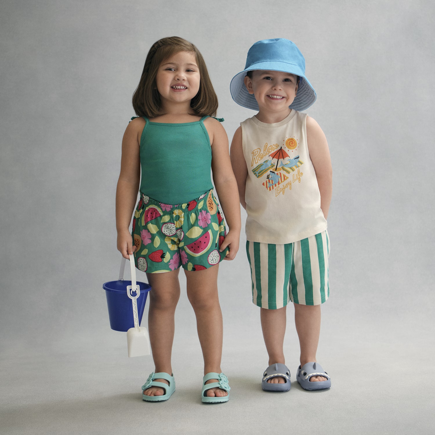 Okie Dokie Toddler & Little Girls Straight Neck Sleeveless Tank Top
