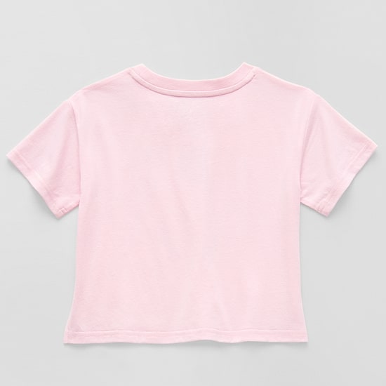 Thereabouts Little Girls Round Neck Short Sleeve Boxy Fit Graphic T-Shirt