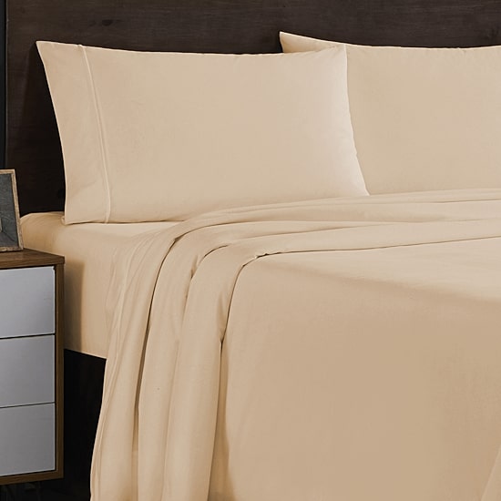 Sweet Home Collection™ Solid Microfiber Flannel Sheets Warm and Cozy Extra Deep Pockets