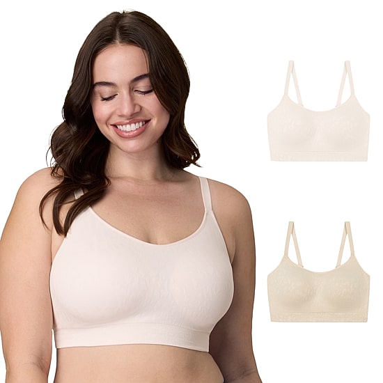 Playtex Womens Multi-Pack Medium Support 2-pc. Wireless Bralette Us4752