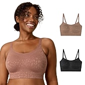 Playtex Womens Multi-Pack Medium Support 2-pc. Wireless Bralette