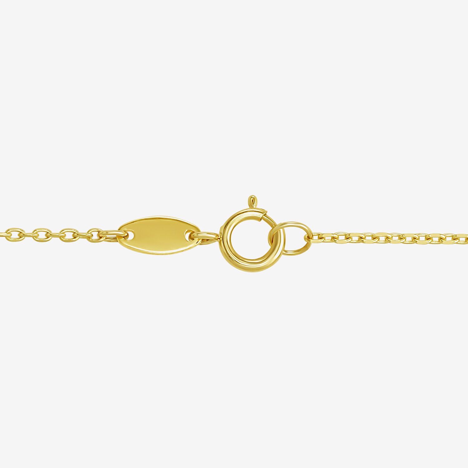 Gold Addiction Womens 10K Gold 16 Inch Link Chain Necklace