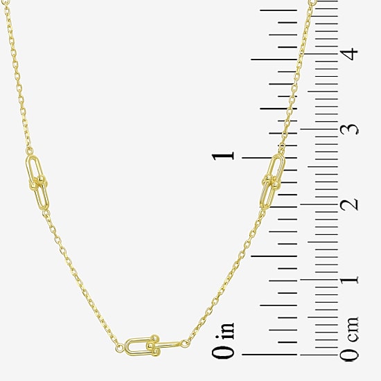 Gold Addiction Womens 10K Gold 16 Inch Link Chain Necklace