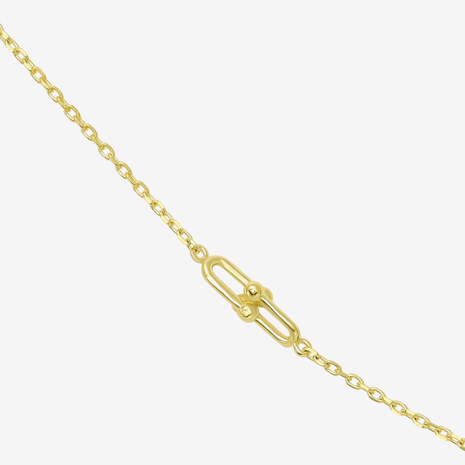 Gold Addiction Womens 10K Gold 16 Inch Link Chain Necklace
