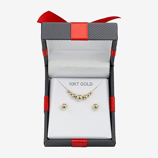 Womens 10K Gold 2-pc. Jewelry Set