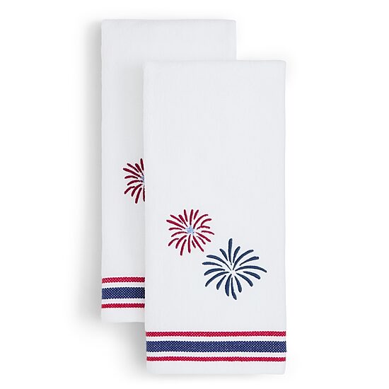 Avanti Fireworks 2 Pack Americana Hand Towel