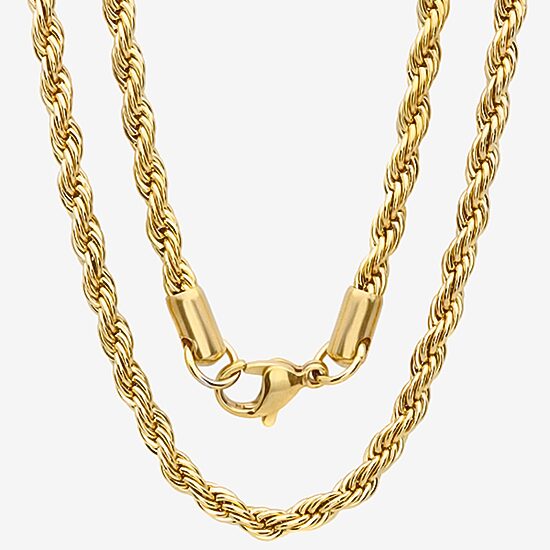 Steeltime Lady Of Guadalupe Mens 18K Gold Over Stainless Steel Oval Hypoallergenic 18 Inch Pendant Necklace