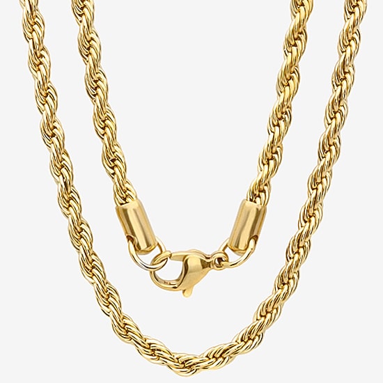 Steeltime Basketball Mens 2 1/4 CT. T.W. White Cubic Zirconia 18K Gold Over Stainless Steel Hypoallergenic 24 Inch Pendant Necklace