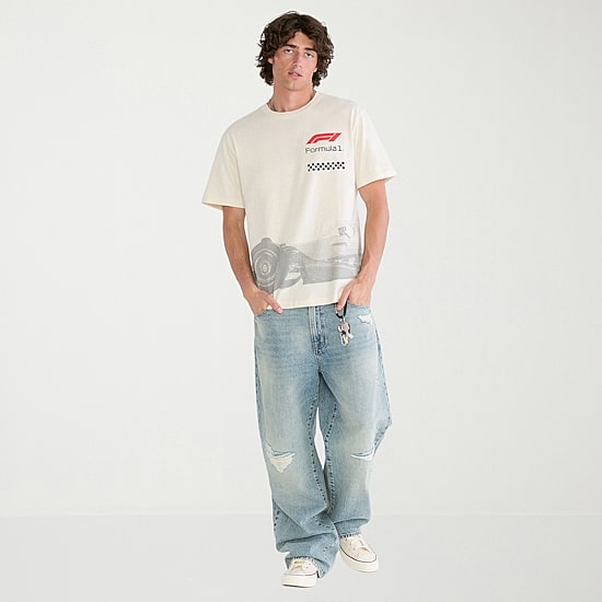 AEROPOSTALE Formula 1® Mens Crew Neck Short Sleeve Classic Fit Graphic T-Shirt